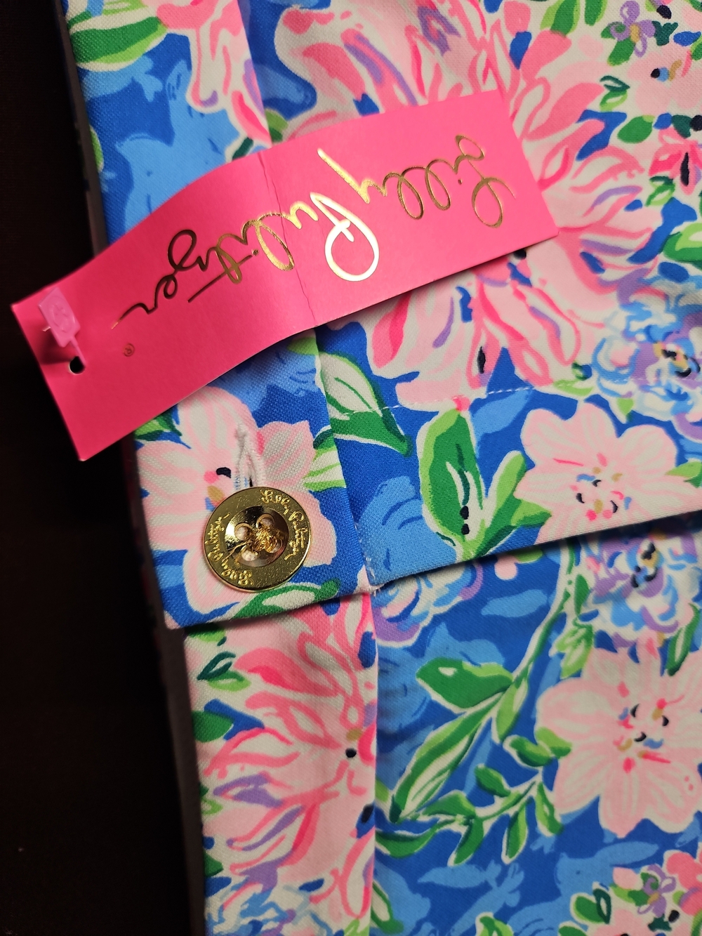 Lilly Pulitzer Blue Floral Pink Bloom Skort Size 8 - Picture 2 of 11
